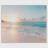 Küste während der goldenen Stunde Geschenkpapier (Flach)