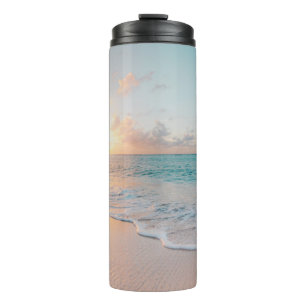 Küste während der goldenen Stunde Thermosbecher