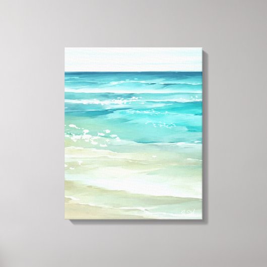 Küste Wasser Beach Waves Küste Leinwanddruck (Vorderseite)