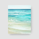 Küste Wasser Beach Waves Küste Leinwanddruck<br><div class="desc">Mit diesem gewickelten,  an der Küste aufgestellten Leinwand mit tropischen türkisfarbenen Wasserfarben,  Meereswellen und beigem Strand-Sand verleihen Sie Ihren Wänden ein entspannendes Badeambiente. Kunst von KL Stock</div>