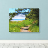 Küste, Weg zum Strand, Küste, schön Leinwanddruck (Insitu (Holzboden))