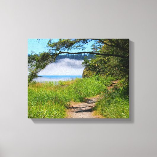 Küste, Weg zum Strand, Küste, schön Leinwanddruck (Vorderseite)