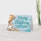 Küste Weihnachten Custom Beach Company Seashell (Vorderseite)