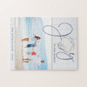 Küste Weihnachten Joy Seashell Holiday Foto Puzzle (Horizontal)