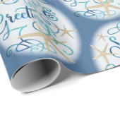 Küste WeihnachtsSEE & GREETINGS Geschenkpapier (Rolleneckpunkt)
