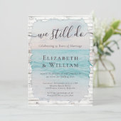 Küste wir machen noch Foto Erneuerbar Einladung (Stehend Vorderseite)