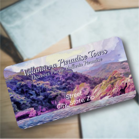 Küste Yelapa bis Puerto 1620 Anschrift Adressaufkleber