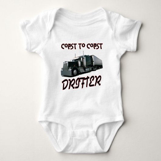 Küste, zum des Drifters die Küste entlangzufahren Baby Strampler (Vorderseite)