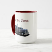 Küste zum die Küste entlangzufahren Tasse (Vorderseite Links)