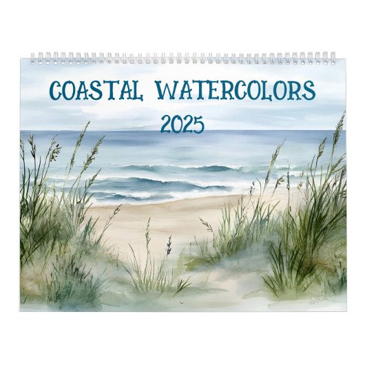 Küsten-Aquarelle 2025 Kalender (Titelbild)