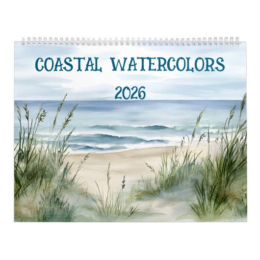 Küsten-Aquarelle 2026 Kalender (Titelbild)
