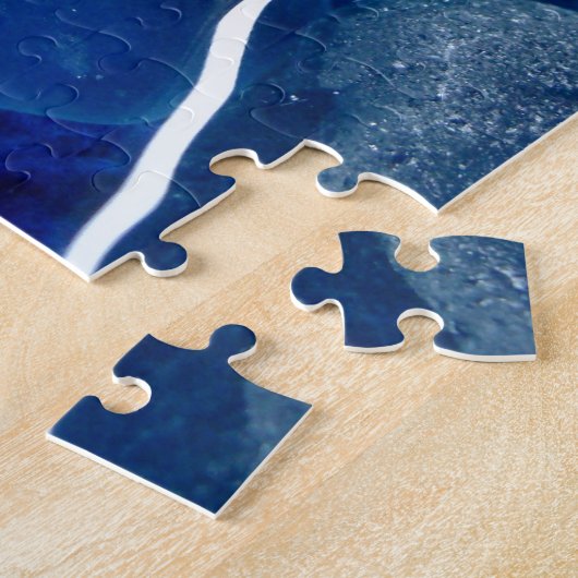 Küsten-blaues Seeglas Puzzle (Seite)