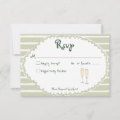 Küsten Chic Sonnenpalmen Hochzeit RSVP Karte (Vorderseite)