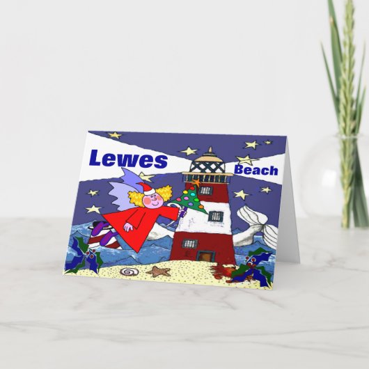 Küsten-Delaware-Urlaubskarte Feiertagskarte (Vorderseite)