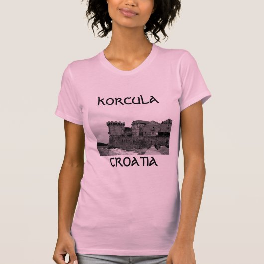 Küsten-Festung in Korcula T-Shirt (Vorderseite)