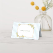 Küsten-Hochzeit mit Zitrone Platzkarte (Rückseite)