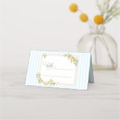 Küsten-Hochzeit mit Zitrone Platzkarte (Vorderseite)