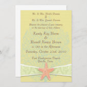 Küsten-Hochzeits-Einladung Einladung (Vorne/Hinten)