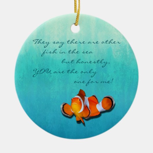 Küsten-Inspirationen Ombre Keramik Ornament (Vorne)