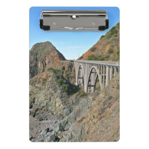 Küsten-Landstraße 1 - große Nebenfluss-Brücke Mini Klemmbrett