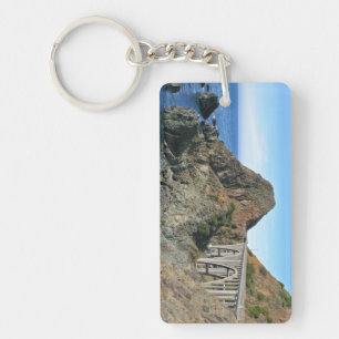 Küsten-Landstraße 1 - große Nebenfluss-Brücke Schlüsselanhänger