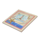 Küsten-Leuchtturm "erneuern" Strand-Fliese Fliese (Seite)