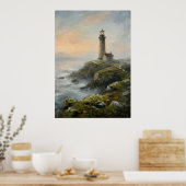 Küsten-Leuchtturm-Kunstwerk Poster (Küche)