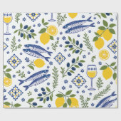 Küsten-Limonen-Geschenkverpackung Geschenkpapier (Flach)