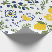 Küsten-Limonen-Geschenkverpackung Geschenkpapier (Ecke)