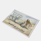 Küsten-Meerjungfrau-Fußmatte Camilles Grimshaw Fußmatte (Schrägansicht)