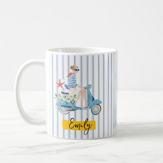 Küsten-Motorscooter Kaffeetasse (Links)
