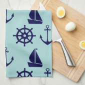 Küsten-Muster Handtuch (Viertel Falte)