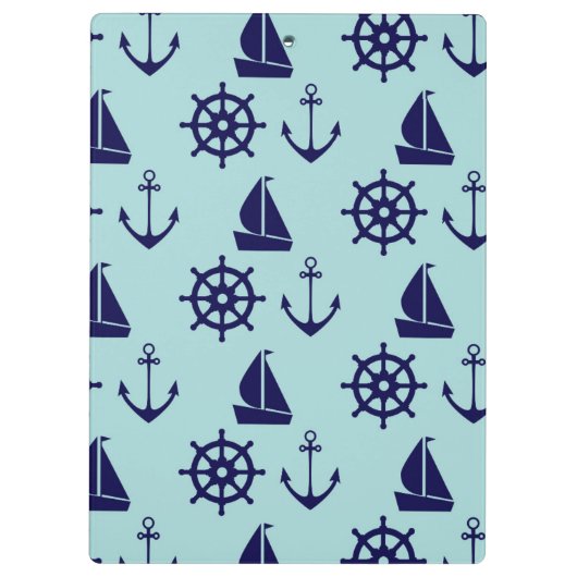 Küsten-Muster Klemmbrett (Rückseite)