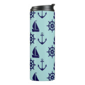Küsten-Muster Thermosbecher (Nach links gedreht)