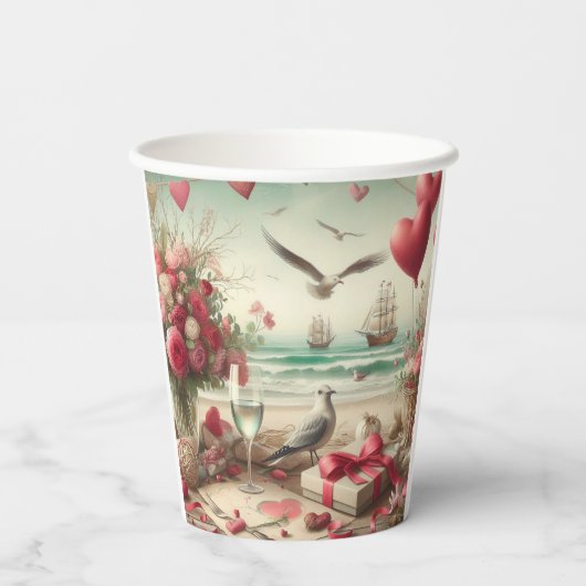 Küsten-/Nautikaltag Pappbecher (Rückseite)