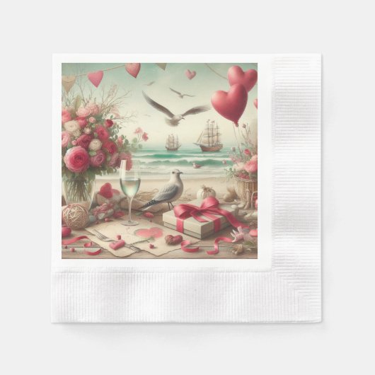Küsten-/Nautikaltag Serviette (Vorderseite)
