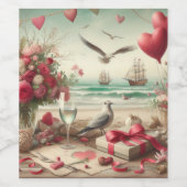 Küsten-/Nautikaltag Weinetikett (Einzelnes Label)