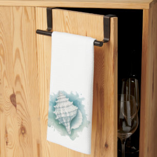 Küsten/Nautische Muschel Geschirrtuch