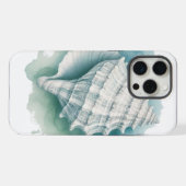 Küsten/Nautische Muschel iPhone Hülle (Rückseite (Horizontal))