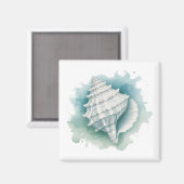 Küsten/Nautische Muschel Magnet (Vorderseite/Rückseite)