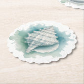 Küsten/Nautische Muschel Untersetzer (angewinkelt)