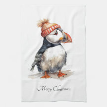 Küsten-Papageientaucher-Weihnachtsküchendekor