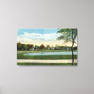 Küsten-Park-Ansicht von Mirror See Leinwanddruck