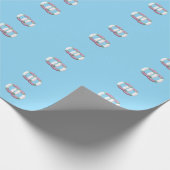 Küsten-Rettungsring-Papier Geschenkpapier (Ecke)