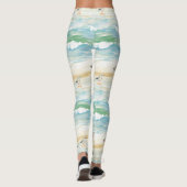 Küsten-Sandpiper-Ufer-Muster (5) Leggings (Rückseite)