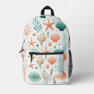 Küsten-Schalen-Kunst Bedruckter Rucksack