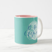 Küsten Sie sich selbst an der weißen Küste Zweifarbige Tasse (VorderseiteRechts)