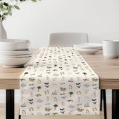 Küsten-Sommerurlaub-Muster Kurzer Tischläufer