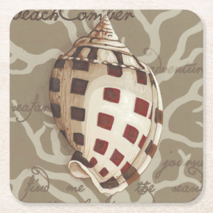 Küsten-Sonett I Rechteckiger Pappuntersetzer