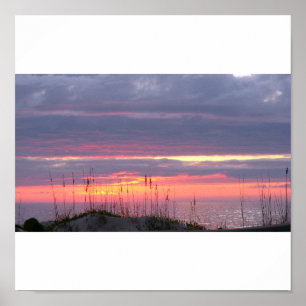 Küsten-Sonnenuntergang Poster